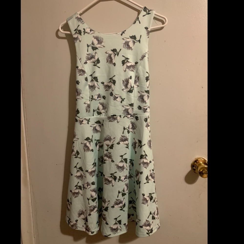 New, never worn mint green crossback dress